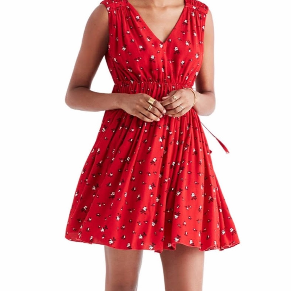 Madewell Magnolia Tie Back Dress